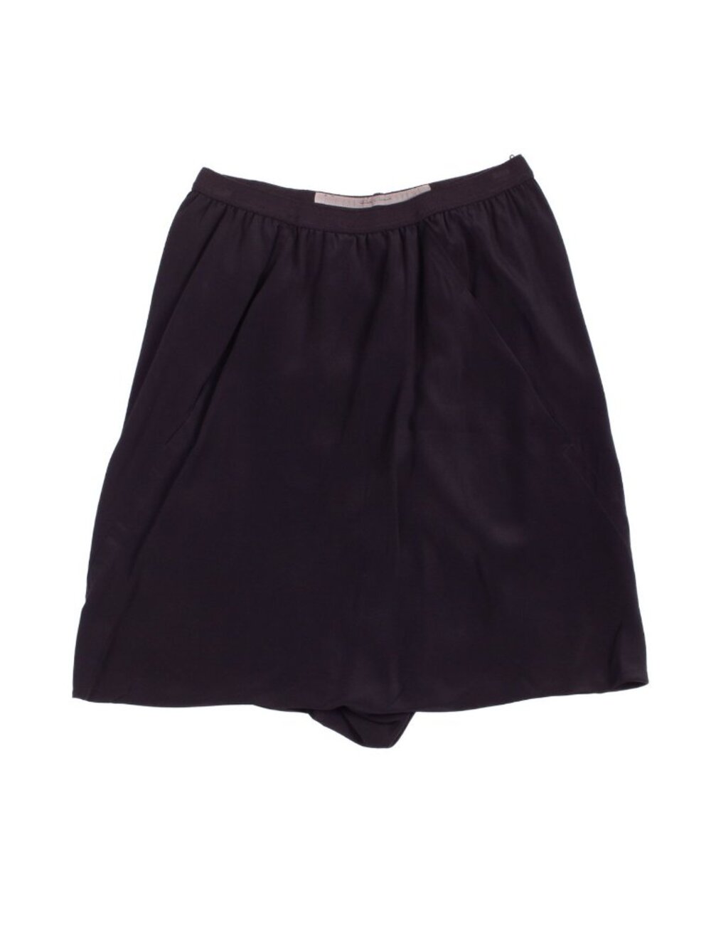 RICK OWENS S/S 2017 WALRUS Black Silk Blend Shorts Sz IT 38